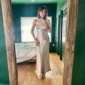 Bec & Bridge Felix Satin Maxi Dress